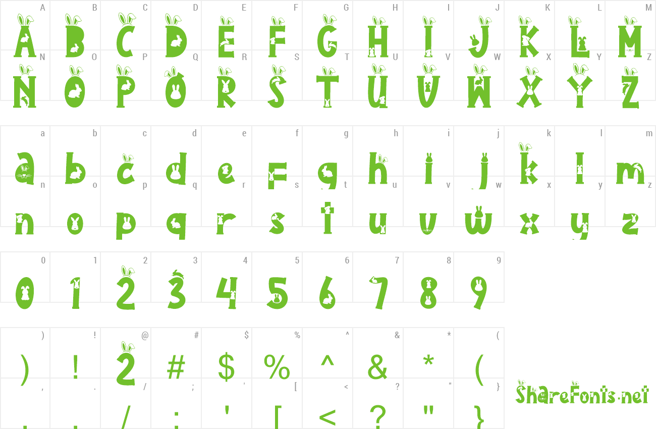 Font Rabeeto Easter preview